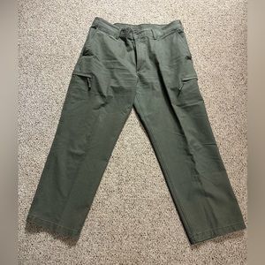 Dockers Men’s Pants 36/30 Green Crossover Cargo Straight Leg Zip Pockets